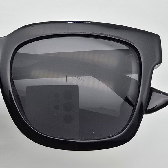 Gucci GG0001SN 001 Black Frame Black Lens Sunglasses w/ Case Italy 52-21-145 - Picture 13 of 16